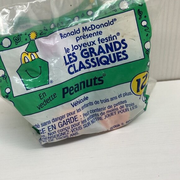 Vintage McDonald's Peanuts Happy Meal Toys 3 NIP & 5 Used Lucy Snoopy  1989 1994 - Picture 9 of 16